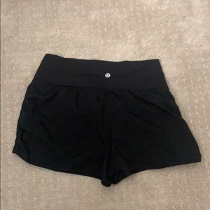 Black LuLu Lemon Running Shorts